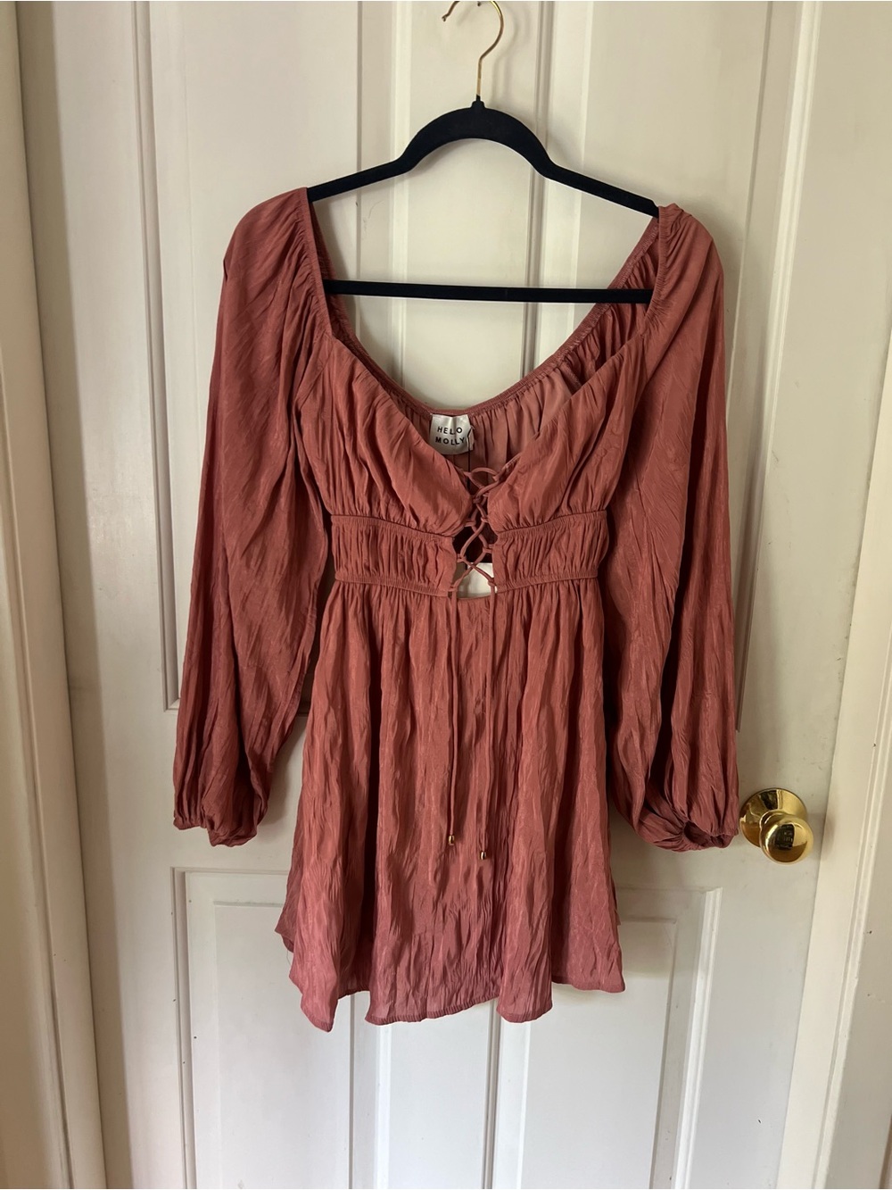 Hello Molly Rose Tie-Front Peasant Tunic